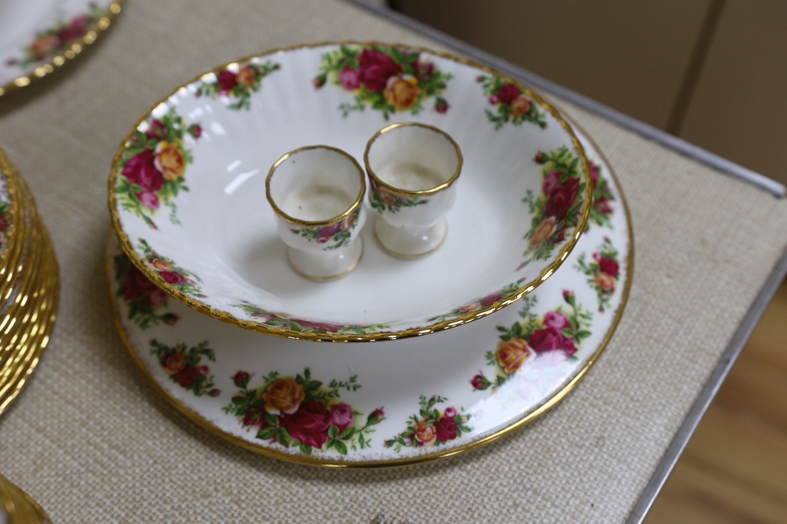 A large quantity of Royal Albert Old Country Rose dinner and tea wares